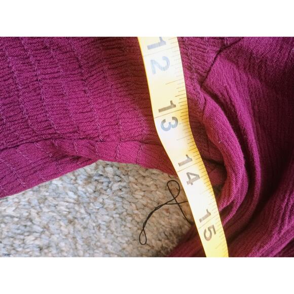 Altar'd state red V-neck mini dress with long sleeves and a flowy hem XL boho - Picture 15 of 16